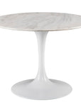 Elliston - Trumpet Table - White