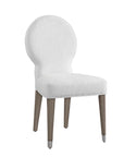Farrah - Dining Chair - Light Oak Leg/Brushed Nickel Caps