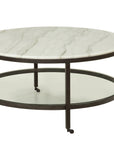Whitman - Round Cocktail Table - White