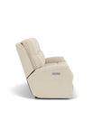 Penn - Transitional Fabric Power Reclining Sofa With Power Headrests & Lumbar