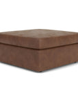 Sky - Fabric Stationary Square Cocktail Ottoman