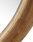 Frontier - Round Wood Mirror - Woodtone