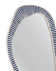 Rhodes - Wall Mirror - Blue / White