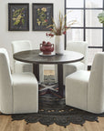 Waterfall - Round Dining Table - Deep Ebony