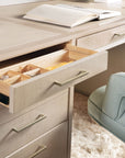 Marlowe - Executive Desk - Polished Limestone