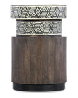 Commerce And Market - Vector Round Side Table - Dark Brown