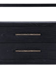 Linville Falls - Shou Sugi Ban 2-Drawer Nightstand - Black
