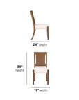 Lincoln - Upholstered Dining Chair - Brown / Milk