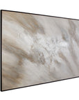 Subtle Relief Framed Canvas - Gray