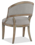 Boheme - Garnier Barrel Back Chair - Gray / Light Brown