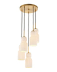 Vanier - 5 Light Cluster Pendant - Gold