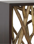 Teak Maze - Console Table - Dark Brown