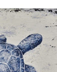 Sea Turtle Canvas Art - Blue