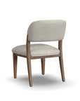 Lyra - Upholstered Barrel Chairs Set of 2 - Pearl Silver