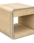 Damone - End Table - Cerused White Oak
