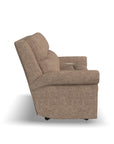 Bernard - Power Reclining Sofa With Console, Power Headrests & Lumbar, Nailhead Trim