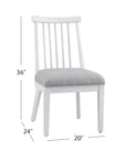 Nadine - Dining Chair Set of 2 - White
