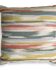Transformation - Garden Outdoor Pillow - Green / Pink / White / Yellow