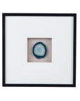 Crystal Geode Wall Art - Blue / White