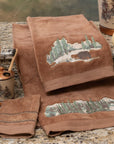 Joshua - Towel Set Set of 3 , 2 Per Carton - Mocha