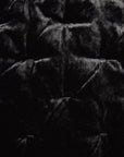 Stella - Twin Faux Silk Velvet Pintuck Quilt - Black