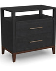 Waterfall - Nightstand - Black