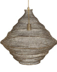 Sigh - Woven Brass 1 Light Pendant - Brass