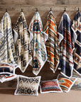 Campfire - Home On The Range Campfire Sherpa Pillow 6 Per Carton - Multi Color