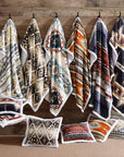 Campfire - Arrow Campfire Sherpa Pillow 6 Per Carton - Multi Color