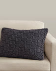 Chess Knit - Dutch Euro Pillow - Slate