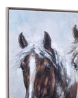Majestic Framed Canvas - White
