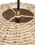 Seagrass - 1 Light Dome Pendant - Light Brown