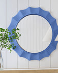 Blue Altair - Wall Mirror - Blue