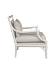 Durango - Arm Chair Set of 2 - White / Pearl Silver