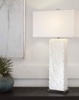 Pillar - Marble Table Lamp - White