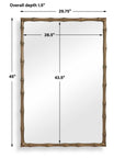 Brass Bamboo - Rectangle Mirror - Brass / Gold