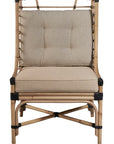 Golden Days - Rattan Chair With Leather Bindings