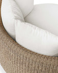 Sunset - Outdoor Round Swivel Day Bed - White