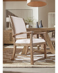 Vineyard Row - Post Back Upholstered Arm Chair Set of 2 - Beige