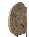 Wood Sculpture - Light Brown / Black