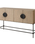 Lunar - 4 Door Elm Wood Cabinet