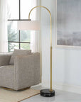 Huxford - Brass Arch Floor Lamp