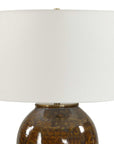 Rye - Glazed Table Lamp - Brown