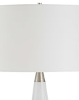 Quinn - Table Lamp - White & Silver