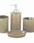 Savannah - Bathroom Sets Set of 6 , 2 Per Carton - Taupe