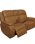 Ziggy - Power Reclining Loveseat With Console, Power Headrest, Lumbar, Heat & Massage