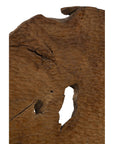 Teak Sculpture Set Set of 2 - Dark Brown