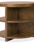 Melange - Mulholland Round End Table - Dark Brown