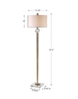Mesita - Floor Lamp - Brass