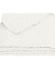 Diamond Linen - Twin Linen Cotton Diamond Quilt - Vintage White